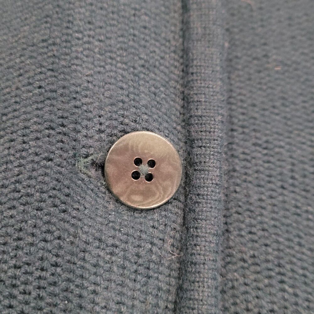 TALBOTS Lambswool Blend Green Button Sweater Jack… - image 4